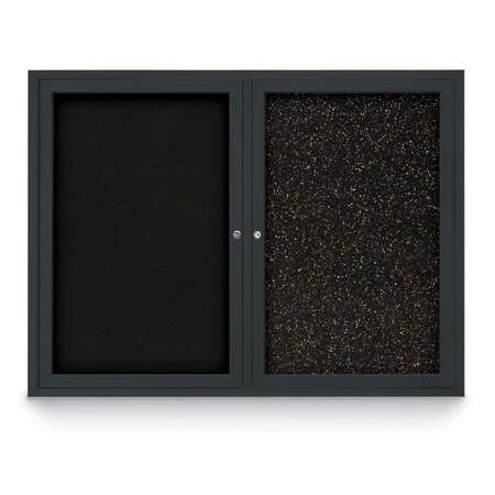 United Visual Products Corkboard, Synthtc Forbo/Brnz, 72" X36" UV406-BRONZE-FORBO